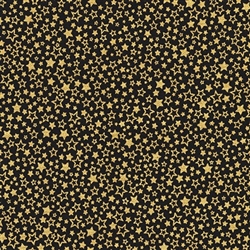 Gold Stars on Black
