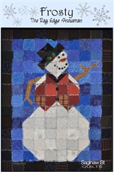 Frosty the Rag Edge Snowman