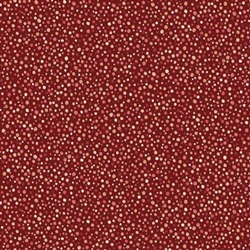 Quilters Coordinates-Galaxy Dots Red Fabric