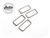 1-1/2in Nickel Rectangle Rings 4pc Salle Tomato