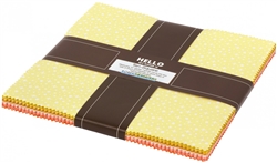10" Sqs Paintbox Sunshine 10in Squares, 42pcs