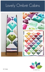 Lovely Ombre Cabins Quilt Pattern