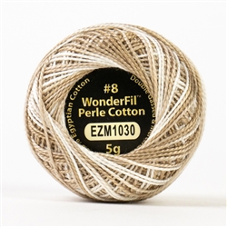 Eleganza 8wt 5-Gram Variegated Perle Cotton Ball 42yd Linen