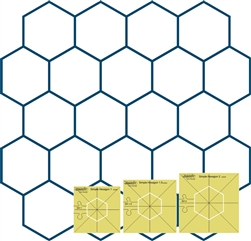 Simple Hexagons Template Set 3.