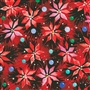 Poinsettia Pomegranate Fabric